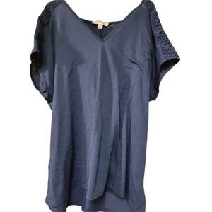 Misia curvy blue short sleeved top 3X